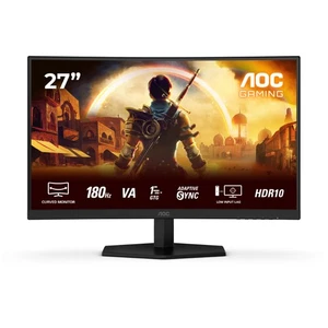 AOC G4 C27G42E 27" Curved Full HD 180Hz 0.5ms Gaming Monitor with Speakers - Picture 1 of 10