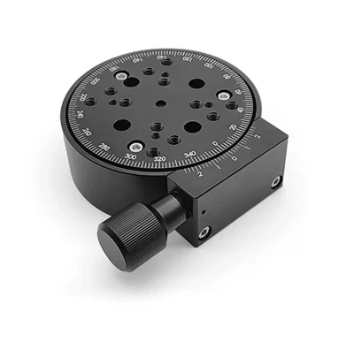 100MM Manual Rotary Stage R Axis 360 Degree Rotating Platform Angle Adjustment a - Image 1 of 4