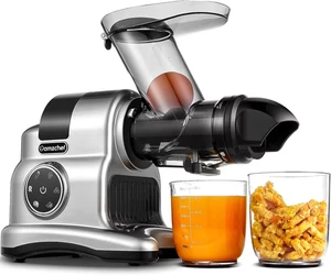 AMZCHEF Entsafter Slow Juicer 80MM Großer Einfüllschacht  Ganzes Gemüse und Obst - Bild 1 von 9
