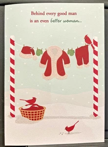 Frohe Weihnachten für Frau Grußkarte mit Umschlag - Bild 1 von 3