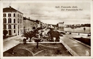 Ak Split Kroatien, Französischer Kai, Palmen, Uferpromenade,... - 4666816 - Bild 1 von 2