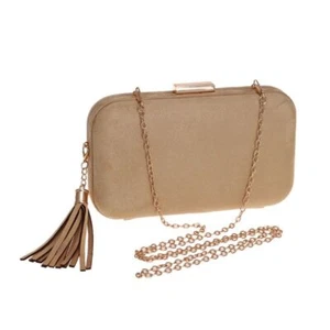 Women Evening Bags Fashion Velvet Lady Purse Tassel Party Wedding Clutches - Picture 1 of 17