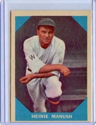Fleer Heinie Manush 1960 Washington Senators #18 💥💥🎆 casi nuevo o mejor Foto 1 de 2