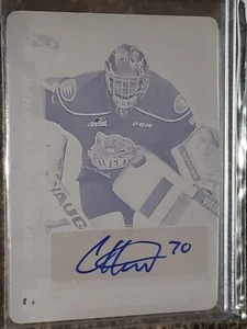 2016-17 Heroes & Prospects CARTER HART MAGENTA Printing Plate! 1/1 #PA-CH1 WOW! - Picture 1 of 2