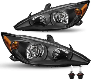 Headlight Assembly for 2002-2004 Toyota Camry SE/LE/XLE Driver and Passenger Sid - Picture 1 of 7