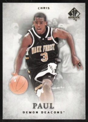 Auténtico Chris Paul #19 Wake Forest Demon Deacons 2012-13 SP Foto 1 de 2