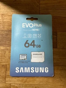 New Samsung evo plus 64gb micro SD CARD STORAGE CCTV  - Picture 1 of 1