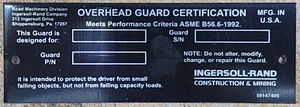 GENUINE INGERSOLL-RAND 59147405 DECAL:OHG NAMEP N.O.S. - Picture 1 of 6