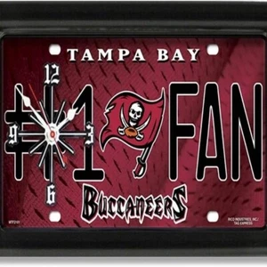 NFL Tampa Bay Bucs #1 Fan Quartz 12L x 7H Clock New - Picture 1 of 1