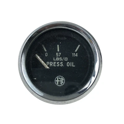 Alfa Romeo Oil Pressure Gauge Italy Italia Vintage  Jaeger Foto 1 de 4