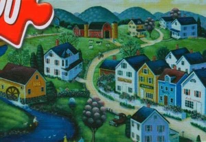 Rompecabezas Steve Klein PRIMAVERA PACÍFICA Casas de Granero 300 Piezas SIN CAJA NUEVO - Imagen 1 de 2