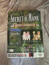 Secret Of Mana Remake PlayStation 4 PS4 Square Enix Video Game Gamestop Poster