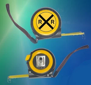 RAILROAD TRAIN Model measuring 25 foot Tape Measure with belt clip and Strap - Bild 1 von 1