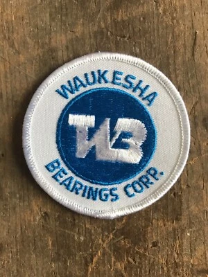Vtg Waukesha Bearings Corp Sew On Patch 3” Wisconsin WI USA Dover Badge - Image 1 of 3