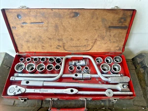 Nice Vintage 27 Piece Siddons SIDCHROME Australia Imperial socket set complete - Bild 1 von 13