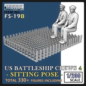 ToriFactory FS-19B 1/200 US BattleShip Crews-4 Sitzpose Harz Modellbausatz - Bild 1 von 6