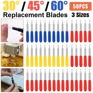 50Pcs Fine Point Blades Cutting Blades for Cricut Explore Air2/3 /Maker 3 Color - Picture 1 of 8
