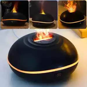 200ml USB Air Humidifier Essential Oil Aroma Diffuser 3D Flame Mist Home Decor - Picture 1 of 5
