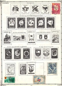 Hermosa Bonita Colección de Estampillas/Estampillas de Colombia - 24 Estampillas - Imagen 1 de 7