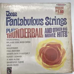 Those Fantabulous Strings Play Thunderball 1966 LP Metro Records MS 551 VG - Foto 1 di 3