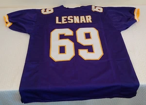 NFL Football Jersey VIKINGS Purple XL Custom #69 BROCK LESNAR WWE WWF Wrestling - Picture 1 of 3