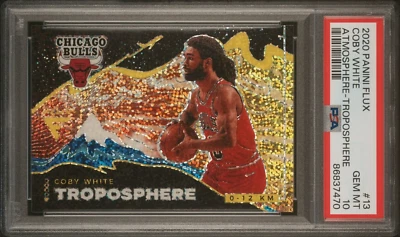 2020-21 PANINI FLUX ATMOSPHERE #13 COBY WHITE TROPOSPHERE PSA 10 💎💎💎💎 - Image 1 of 2