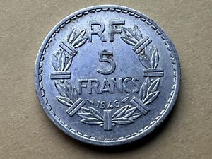 1946 France 5 Francs Coin UNC  ( NO MINT MARK )  #W95