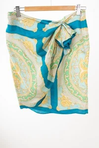 ZARA WOMAN Rock Sommerrock Gr. L Neu Reine Seide Mehrfarbig - Bild 1 von 3
