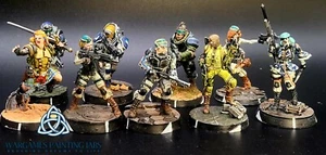 painted Ariadna Action Pack army full set Infinity collection miniature - Picture 1 of 6