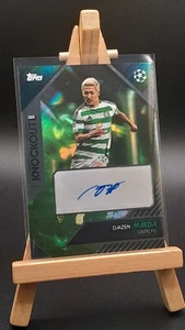 Daizen Maeda Celtic FC Autograph Football Card Topps Knockout 2025 Green /99 - Picture 1 of 3