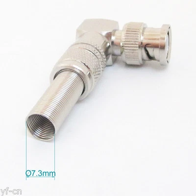 1pc BNC Male Right Angle 90°Solder Connector for RG5 RG6 LMR300 RG212 Cable - Image 1 of 4