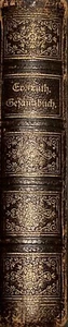 German Hymnal. 1872. Leather HC. Gold Leaf. Very Good Condition. 3.5”x5.3”. - Picture 1 of 10