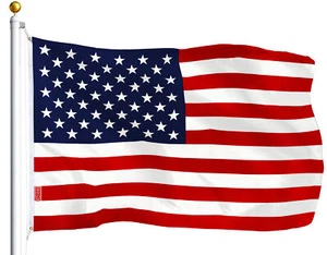 Ojales de latón 3'x 5' pies bandera americana EE. UU. rayas de Estados Unidos estrellas - Imagen 1 de 6
