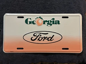 Vintage State of Georgia Ford Motors Booster License Plate - Picture 1 of 1