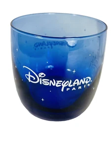 Disney PARIS Disneyland Cobalt Blue Glass 3.25” Castle Tumbler Candle Votive - Picture 1 of 8
