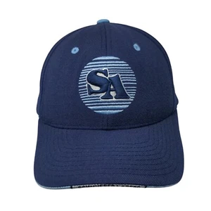 SA Schmueser Strapback Hat Blue One Size Adjustable Embroidered Zephyr Hat - Picture 1 of 8