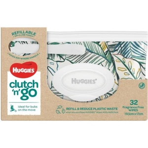 Huggies Baby Wipes Refillable Clutch N' Go 32 Wipes - Picture 1 of 7