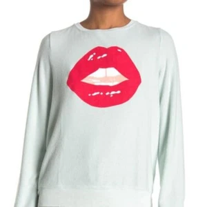 Suéter Pullover Para Mujer Wildfox Azul Tarte Labios BBJ Talla XL - Imagen 1 de 9