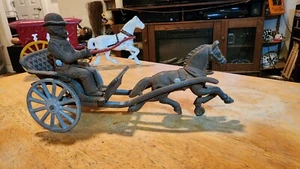 1890er Jahre Gusseisen Pferd Arztkutsche von WILKINS Toy Company - Bild 1 von 7