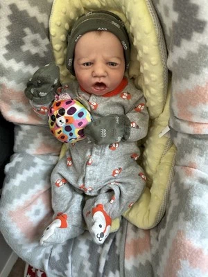 Reborn Doll Realborn Blake Awake COA by William’s nursery sold out/discontinued  - Image 1 of 4