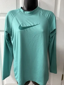 Nike Dri Fit Nike Swim Teal Shirt Damen Langarm Größe Medium - Bild 1 von 4