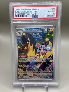 2025 Pokemon Journey Together #163 Kilowattrel Illustration Rare PSA 10 Gem Mint - Picture 1 of 2