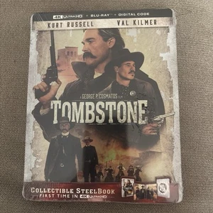 Tombstone (4K/Blu-ray, STEELBOOK) Kurt Russell Val Kilmer SEALED .. Brand NEW - Picture 1 of 2