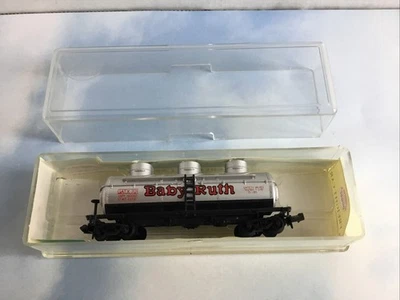 Model Power 3413 N scale Weighted Baby Ruth 3 Dome Tank Car GATX701 w/ case EUC - Image 1 of 4