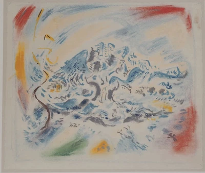 André MASSON: The Mountain Sainte Victoire - Litografía Foto 1 de 4