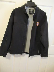 CL) Charles River Jacket Mens L Black Softshell Full Zip Fleece Lined  Security - Picture 1 of 11