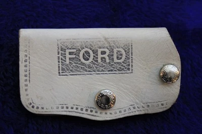 Chaveiro de couro Ford chaveiro acessório fob caminhão Bronco Falcon - Imagem 1 de 4