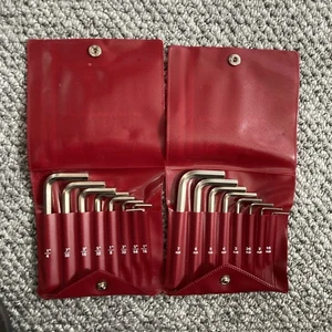 RS Components Metric & Imperial Hexagonal Allen Key Set 545-042 545-036 in cases - Picture 1 of 5