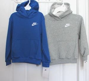 NEW LITTLE BOYS NIKE CLUB FLEECE LINED JERSEY HOODIE SIZE 5 CHOOSE COLOR $38 - Picture 1 of 7