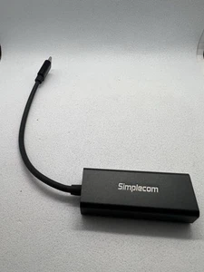 USED Simplecom USB Type-C Ethernet Adapter to RJ45 LAN Network Card PC Laptop - Picture 1 of 3
